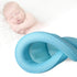 Baby Bath Seat, Infant Bathing Support Mat with Four Safety Support Corners, Comfortable Mesh for Newborn - Blue