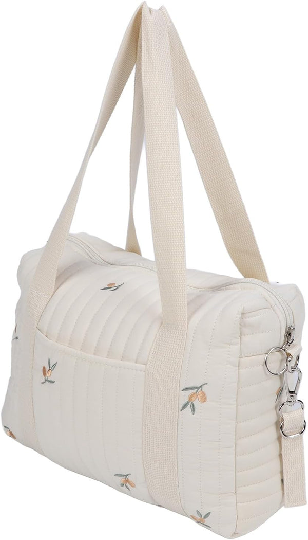 Fafeicy Baby Stroller Organizer with Pockets, Cotton Hanging Storage for Diaper Bag