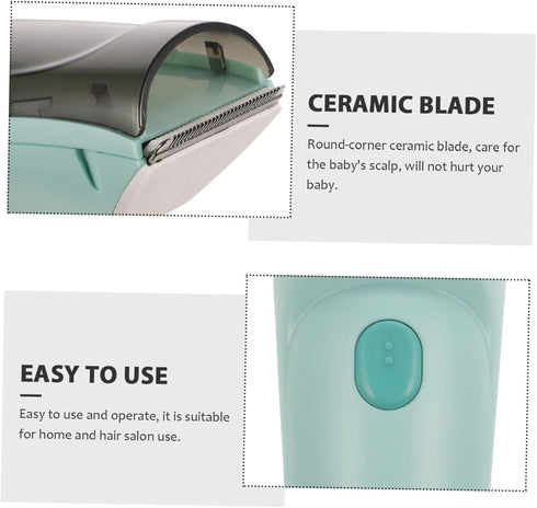 Trimmer Hair Clipper Portable Haircutting Tool Quiet Abs for Newborns with Hair Absorption and Easy Cleaning