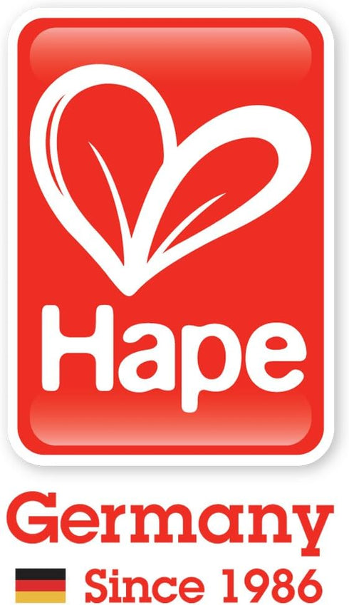 Maple Wood Kids Building Blocks by Hape, 50 Brightly Colored Pieces Stacking Educational Toy Set for Toddlers in