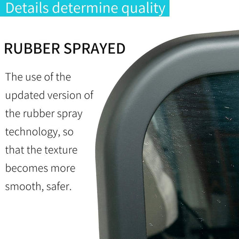 Baby Car Mirror - Most Stable Backseat Mirror with Premium Matte Finish, Secure and Shatterproof, Black