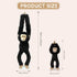 Hideekoog 2pcs Chimpanzee Hanging Stuffed Animal Mother with Baby Hangs Plush Toys, Hooks and Stuffed Animals
