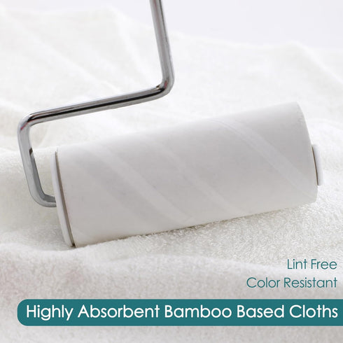 6 Pack, 10x10 inch Baby Washcloths Heavenly Soft Small White Wash Cloths for Face and Body, Gentle & Safe Face Towel on