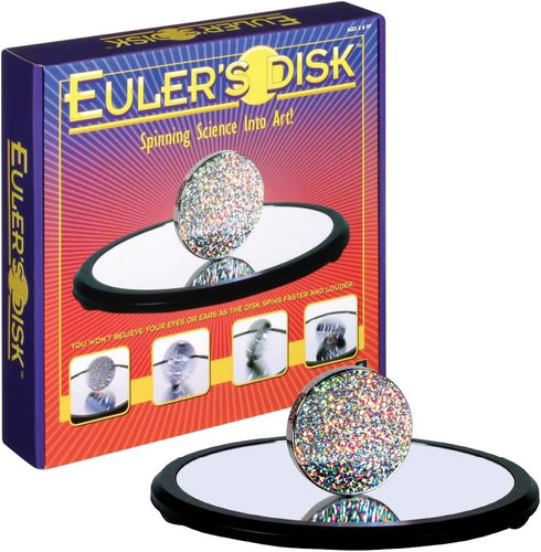 Toysmith Euler’s Disk – Hypnotic Light & Sound Display, Science Desk Decor for Home & Office, Physics Toys