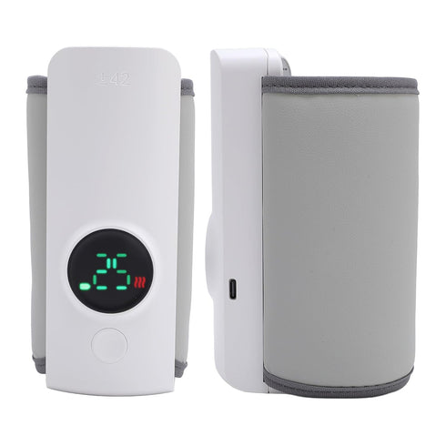 Hamwesh 6000mAh 6 Settings 37 40 42 45 50 55C, Baby Bottle Warmer, Portable USB C Rechargeable with Temperature