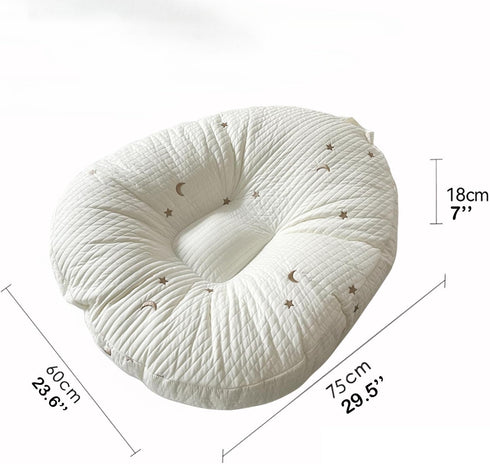 EFELIM 23.6x29.5inch) Large Nest Pillow with Cotton Cover, Skin Friendly Lounger Pillow Multifunctional Soft Floor