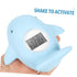 KOMBIUDA Whale Shaped Electric Bath Thermometer Accurate Cartoon Water Room Temperature Monitor Essential Bath