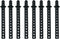 8packs 68mm Plastic Body Post RC Car Shell Holder Mounts for 1/10 4WD Remote Control Off-Road Buggy Truck