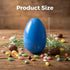 AquaHood 5 Inch 6 Pack Easter Eggs Decorations Plastic Large: Jumbo Fillable Colorful Bright Easter Egg Hunt Empty Bulk