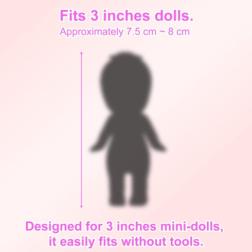 Goktvai 6 Sets 7.62cm/3 Inches, Set Doll Clothes for Adorable Mini Clothes Funny Doll Outfits Costume Accessories