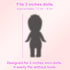 Goktvai 6 Sets 7.62cm/3 Inches, Set Doll Clothes for Adorable Mini Clothes Funny Doll Outfits Costume Accessories