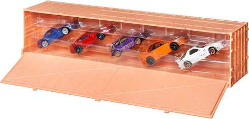 Hot Wheels Ronin Run Container Set, 5 Premium 1:64 Scale Cars in Collectible Container, Metal Body & RealRiders Tires