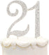 Bling Crystal Rhinestone 21 Birthday Cake Topper, Best Keepsake for 21st Party Decorations