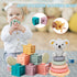 Etyat 6-12-18 1 1-3 Montessori Baby Toys Months, Toys for + Year Old, Infant Teething Toy Stacking Building Blocks