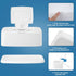 Rarowanti 2 Pack Wipes Dispenser, Small Wipes Case with Lid, Wet and Dry Tissue Box, Dustproof Wipe Container