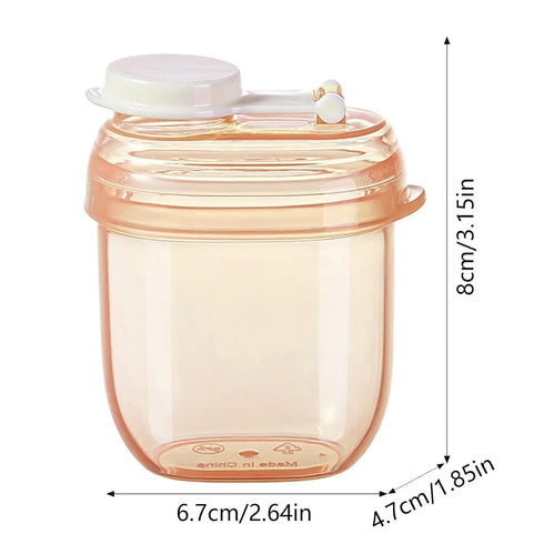 Generic Powder Formula Dispenser - Airtight Food Storage Reserve Box Holder | Sealed Portable Formula Dispenser | Rice