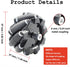Premium 97mm Omni Directional Tire Mecanum Wheel for AGV Robot Car Chassis, 4pcs Metal 6mm Coupling Motor Connector for