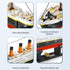 Micro Mini Blocks Titanic Building Block Set, Titanic Cruise Ship Model Kit for Adults & Kids (1288 Pieces)