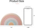 MCGMITT Rainbow Stacking Toy, Silicone Nesting Blocks for Toddlers, Montessori Color Shape Matching Toy Set