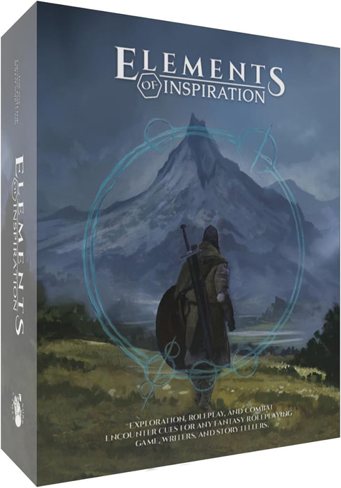 Boxed Set of 5e RPG Storytelling Cards: Elements of Inspiration, 420 Tarot Sized Cards for Tabletop & D&D