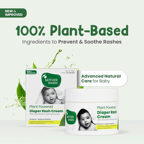 Mother Sparsh 50 Plant Powered Diaper Rash Cream for Babies, gm
