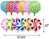 12 pcs 18" Sweet Candy Balloons - Round Lollipop Balloons for Birthday Wedding Party