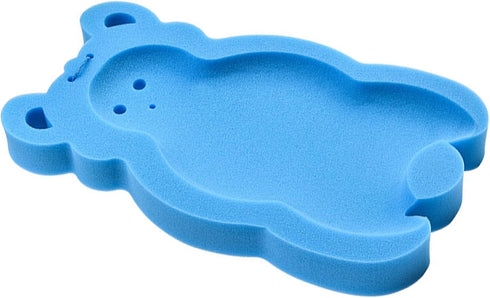 Soft and Thick Blue Baby Bath Sponge Mat for Safe Infant Bathing