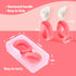 Baby Self Feeding Training Spoon and Fork Set with Travel Case, BPA-Free Toddler Utensils, Silicone/ABS (Pink)