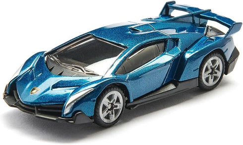 Siku 1485 Lamborghini Veneno Toy Car for Children, Dark Blue, Metal/Plastic, Rubber Tyres