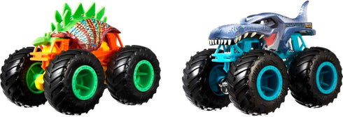 Hot Wheels Monster Trucks Toy Trucks 2-Pack - Demolition Doubles Set of 2 Vehicles in 1:64 Scale, for Kids & Collectors