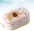 Lurrose 3PCS Baby Bath Sponge, Cartoon Elephant Soft Cotton Scrubber for Toddler Infant, Mixed Color