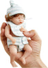 Reborn Baby Dolls - 6 Inch Mini Realistic Newborn Baby Girl Doll with Curly Rooted Hair and 2 Clothes, Lifelike Reborn