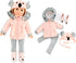 18 Inch Doll Winter Clothes Set - 4PC Koala Snow Jacket Coat