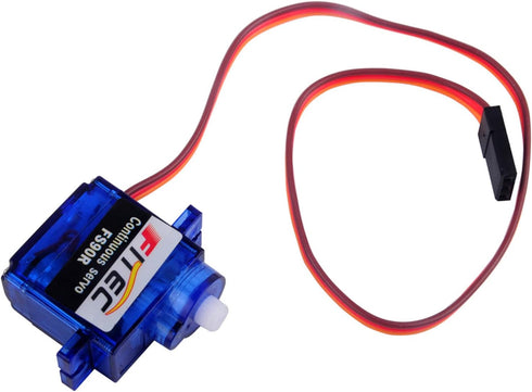 Feetech FS90R Micro Servo, 360 Degree Continuous Rotation RC Servo Motor, 9g for Arduino, Microbit, Robotic Helicopter,