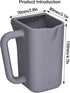 ILORVIUN Baby Bath Rinse Cup - Bath Essential Mug with Soft Grip Handle + Flow Control, Silicone Shampoo Rinser & Bath
