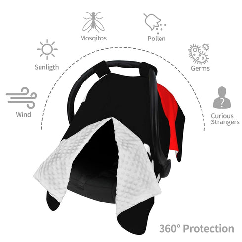 Zhbvncp I Love My Girlfriend Baby Car Seat Cover & Breastfeeding Nursing Cover - Breathable Stretch Fabric Multi-Use