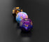 3 Pieces Astrology Dice Acrylic Pearl, Astrological Dice for Constellation Divination, 3 Colors D12 Glitter Astro Dice