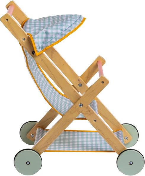 18" 3+ JC Toys Parfait Collection | Deluxe Wooden Doll Toy Stroller | for Dolls and Stuffed Animals up to | Ages