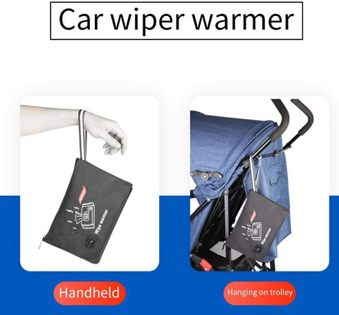 SmarTopus Portable Car Wipes Heater Warmer Baby Wipes Thermostat Heating Bag