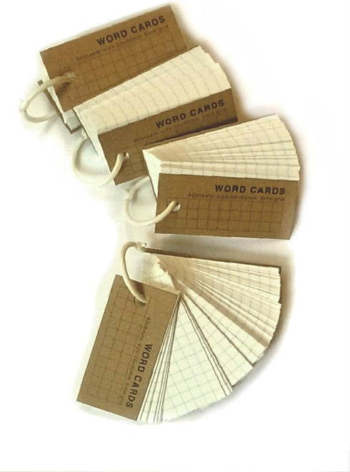Mini Blank Flash Cards Set of 4 Decks, 1.25 x 2.5, 80 Cards Each (320 Cards) Model
