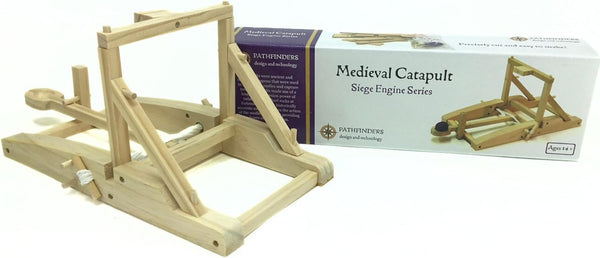 PATHFINDERS STEM Kit – Medieval Catapult Kit | Trebuchet Science Kits for Kids Age 8-14