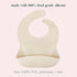 Waterproof Silicone Bib Set with Adjustable Neck Closure - Durable Bibs for Babies - Set of 2