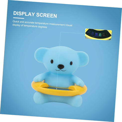 Cute Bear-Shaped Bath Thermometer - Safe Water Temperature Indicator for Kids
