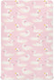 Fitted Crib Sheets Pink Cute Swan Animals - Stretchy Portable Playard Sheets for Baby Toddler, 39 x 27 in for Boys and