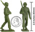 BMC Marx Plastic Army Men Marching US Soldiers - 27pc Green WW2 Figures, US Made