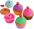 Lot Of 12 Assorted Color Pull Apart Cupcake Erasers.