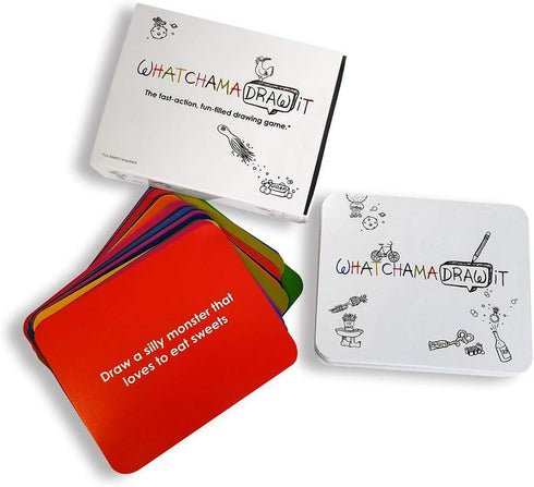 The Imagineering Company WatchamaDrawit Fast Action Drawing Game with Wildly Creative Challenges - A Family Board Game for Kids and Adults - Let The Family Game Night Fun Go Crazy