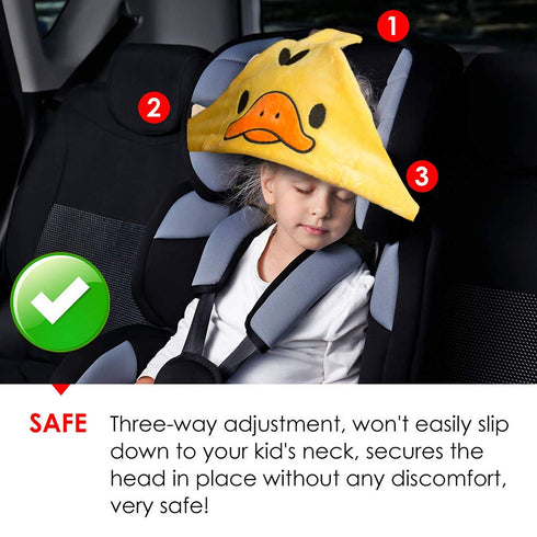 HJH Baby Carseat Head Support Car Seat Head Band Strap Headrest Stroller Car Seat Sleeping Head Support for Toddler