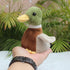 Cute Mallard Duck Plush Stuffed Animal, 5.5 Inch Lifelike Green Duck Plushie Toy for Kids Birthday Gifts