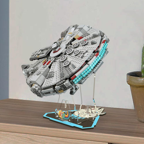 Acrylic Display Stand for Lego Star Wars Millennium Falcon 75257 Building Set (Stand Only, No Model)